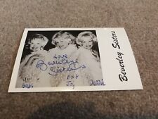 Beverley sisters signed for sale  LEICESTER