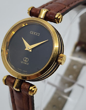 Vintage Genuíno Gucci Relógio Feminino Banhado a Ouro 18k Nova Bateria comprar usado  Enviando para Brazil