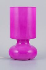 Diseñador escandinavo, lámpara de mesa en vidrio rosa. Finales del siglo XX. segunda mano  Embacar hacia Argentina