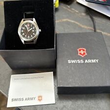Usado, Relógio de pulso NOS Victorinox Swiss Army com CAIXA, manual #241084 pulseira de couro comprar usado  Enviando para Brazil
