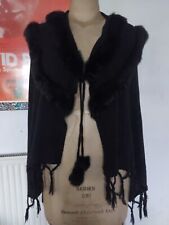 Black wool cape for sale  MANCHESTER