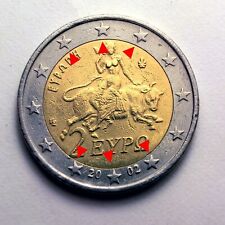 Moneta euro grecia usato  Roma