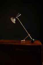 Lámpara de mesa italiana esmalte negro brillante década de 1920 mediados de siglo - apliques de mesita de noche segunda mano  Embacar hacia Argentina