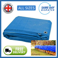 Blue tarpaulin heavy for sale  Shipping to Ireland