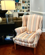 Armchair traditional striped for sale  Raleigh