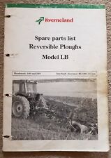KVERNELAND LB PLOUGH PARTS CATALOGUE  for sale  Shipping to Ireland