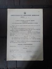 Documento ufficiale omologazio usato  Brescia