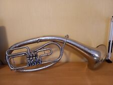 Instrumento musical tenor vento bronze trompa soviética URSS vintage e raro comprar usado  Enviando para Brazil