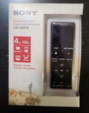 Sony ICD-UX570 Series UX570 Digital Voice Recorder Black for sale  Shipping to South Africa