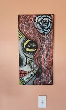 canvas sugar painting skull for sale  Hutchinson