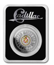 Logotipo de Cadillac Motor Car Company coloreado 1 oz plata fina 0,999 en TEP segunda mano  Embacar hacia Argentina