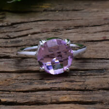 Pink Kunzite Gemstone 925 Sterling Silver Handmade Ring All Size for sale  Shipping to Canada