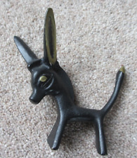 VINTAGE WALTER BOSSE HAGENAUER STYLE CAST BRASS DONKEY FIGURINE - EXCELLENT COND, used for sale  Shipping to South Africa