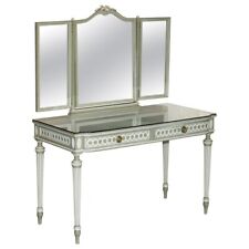 ANTIQUE STAMPED MELLIER & CO ANGLO FRENCH SHABBY CHIC DRESSING TABLE PART SET for sale  Shipping to South Africa