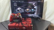 Gears of War Xbox 360 Slim w/ Red LEDS RGH 320gb HDD w/ controller, used for sale  Shipping to South Africa