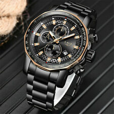 Relógio masculino LIGE presente aço data exibição relógios masculinos cronógrafo esportivo relógio de pulso comprar usado  Enviando para Brazil