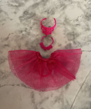 Used, Barbie Fairytale  Ballerina i can be Doll Pink tutu tiara necklace replacement for sale  Shipping to South Africa