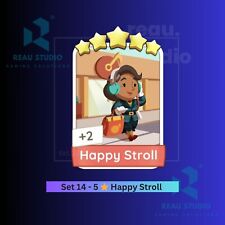 Cartão adesivo Monopoly GO 5 estrelas ⭐⭐⭐ Conjunto 14 Happy Stroll ⚡ (Leia a descrição) comprar usado  Enviando para Brazil
