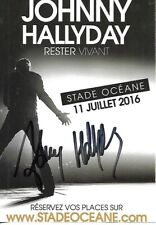 Autographe johnny hallyday d'occasion  Valenciennes