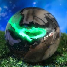 Bola de cristal de cuarzo ágata volcánica natural 300G esfera mineral pulido curación segunda mano  Embacar hacia Argentina