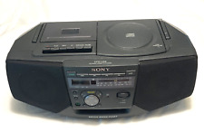 Sony CFD-V25 CD Rádio Cassete CD Mega Bass Boombox - Manual, Controle Remoto, Cabo! comprar usado  Enviando para Brazil