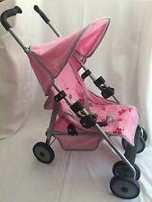 Maclaren Doll Stroller LIGHT PINK with Flowers Retired for sale  Shipping to South Africa