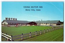 Postal sin publicar c1960 Viking Motor Inn valla exterior vista historia ciudad de Iowa IA segunda mano  Embacar hacia Argentina