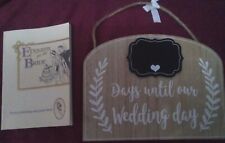 Wedding countdown wooden for sale  SOUTH OCKENDON