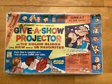 Vintage Give A Show Projector Toy Color Slides Popeye Mr Ed Yogi Bear 3 Stooges for sale  Shipping to South Africa