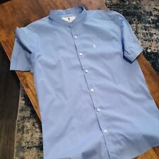 mens grandad shirt short sleeve for sale  MANCHESTER