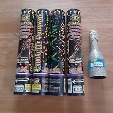 Lot of 4 TNT Confetti Canon for Weddings Birthdays Graduations Parties Twist Pop for sale  Shipping to South Africa