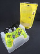mando dual shock 2 amarillo limón ps2 playstation sony japan juego caja transparente segunda mano  Embacar hacia Argentina