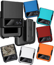 Hard Case Cover and Belt Clip Holster Combo for Motorola RAZR 2023 (aka RAZR 40) for sale  Shipping to South Africa