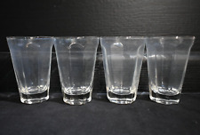 Used, Set of 4 - Clear Glass Tumblers Whiskey Beer Glasses - 12oz - 5" tall for sale  Shipping to South Africa