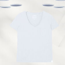 Camiseta Feminina Ex Fat Face Manga Curta Decote V Algodão Orgânico Branca comprar usado  Enviando para Brazil