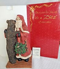 It's A Ditz Christmas Collectible Santa Bear Hugs Figure 12 inch 40001 Hen House for sale  Raymore