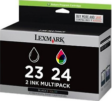 Novo Genuíno Lexmark 23 24 cartuchos de tinta 2PK X Series X4550 X4530 Z Series Z1410 comprar usado  Enviando para Brazil