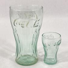 coca glasses cola green tint for sale  Mcminnville