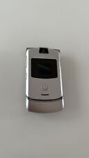 Motorola  RAZR V3 - Silber (Ohne Simlock) Kult Klapp-Handy Ungeprüft comprar usado  Enviando para Brazil