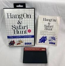 Auténtico Hang On/Safari Hunt (Sega Master System SMS) Manual Completo PROBADO segunda mano  Embacar hacia Argentina