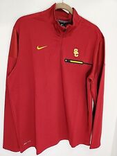 USC TROJANS (2017) Official NIKE PRO Dri-FIT Long Sleeve Pullover Top Medium for sale  Shipping to South Africa