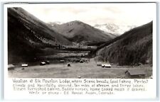 1939 ASPEN, CO Postcard-  RPPC ELK MOUNTAIN LODGE for sale  Shipping to South Africa