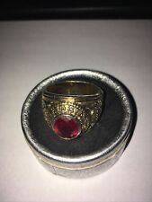 US Army military  inlay Faux Ruby Ring Size large X for sale  UK