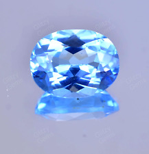 Piedra preciosa suelta rara de turmalina azul índicolita con certificación ovalada de 6,70 quilates segunda mano  Embacar hacia Argentina