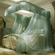 Luxury Lace Mosquito Net Frame Landing Rail Bed Canopy Netting Bedding Decor for sale  Shipping to South Africa