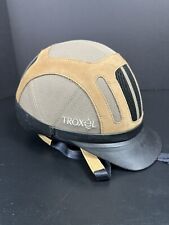 Casco de Montar Ecuestre Troxel Sierra Muy Buen Usado Talla Pequeño Marrón segunda mano  Embacar hacia Argentina