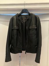 Jacket black leather for sale  OXFORD