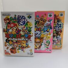 Nintendo 64 N64 Mario Party 1 2 3 completo na caixa importado do Japão NTSC-J testado comprar usado  Enviando para Brazil