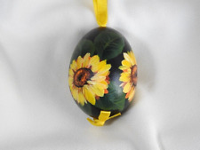 Jajka wielkanocne ręcznie malowane, jaja kurze, 6 cm, kwiatowy wzór wiosenne kwiaty, używany na sprzedaż  PL