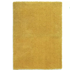 Used, Save 50% - Habitat Recycled Cosy Plain Shaggy Rug - 80cm x 150cm - Mustard for sale  Shipping to South Africa